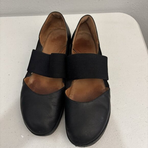 L’Amour Des Pieds CAMILE Leather BALLET Mary Jane FLATS 9M In Black - Picture 3 of 10